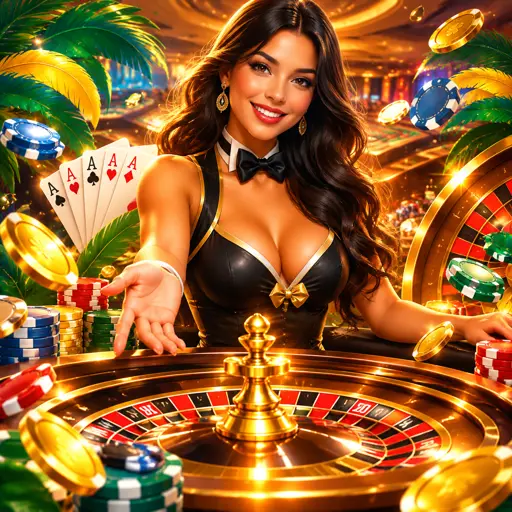 Cassino ao vivo com crupiê de verdade em mesa de jogo