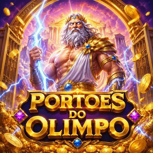 Card do slot Gates of Olympus com tema da mitologia grega